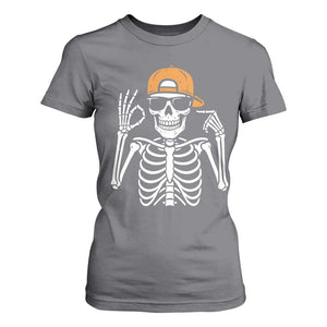 Funny Six Seven 67 Skeleton Gen Alpha Halloween Meme T Shirt For Women TS11 Charcoal Print Your Wear