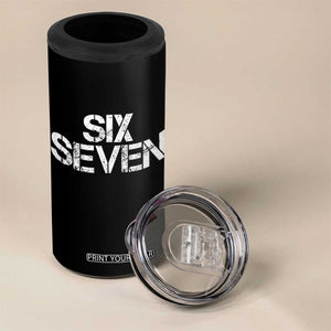 Six Seven Meme Vintage 67 Gen Alpha Meme 4 in 1 Can Cooler Tumbler TS11 Print Your Wear
