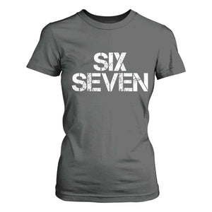 Six Seven Meme Vintage 67 Gen Alpha Meme T Shirt For Women TS11 Dark Heather Print Your Wear