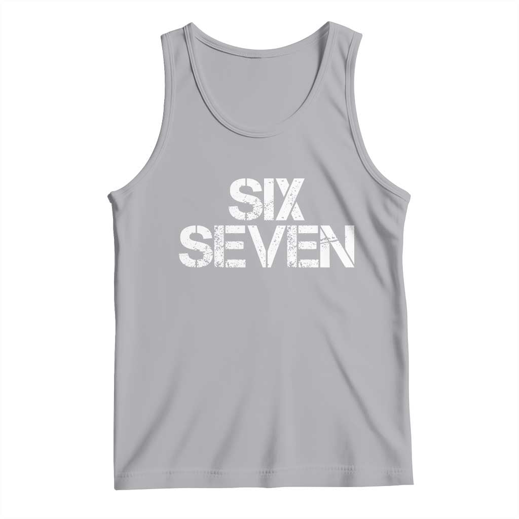 Six Seven Meme Vintage 67 Gen Alpha Meme Tank Top TS11 Athletic Heather Print Your Wear