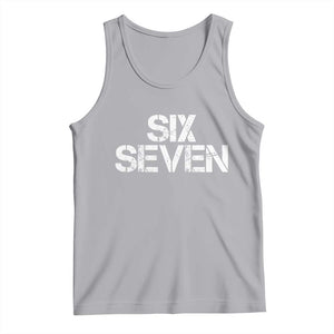 Six Seven Meme Vintage 67 Gen Alpha Meme Tank Top TS11 Athletic Heather Print Your Wear