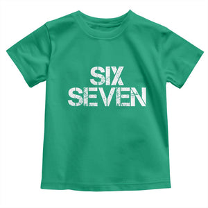 Six Seven Meme Vintage 67 Gen Alpha Meme Toddler T Shirt TS11 Irish Green Print Your Wear