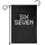 Six Seven Meme Pixel 67 Gen Alpha Internet Joke Garden Flag TS11 Black Print Your Wear