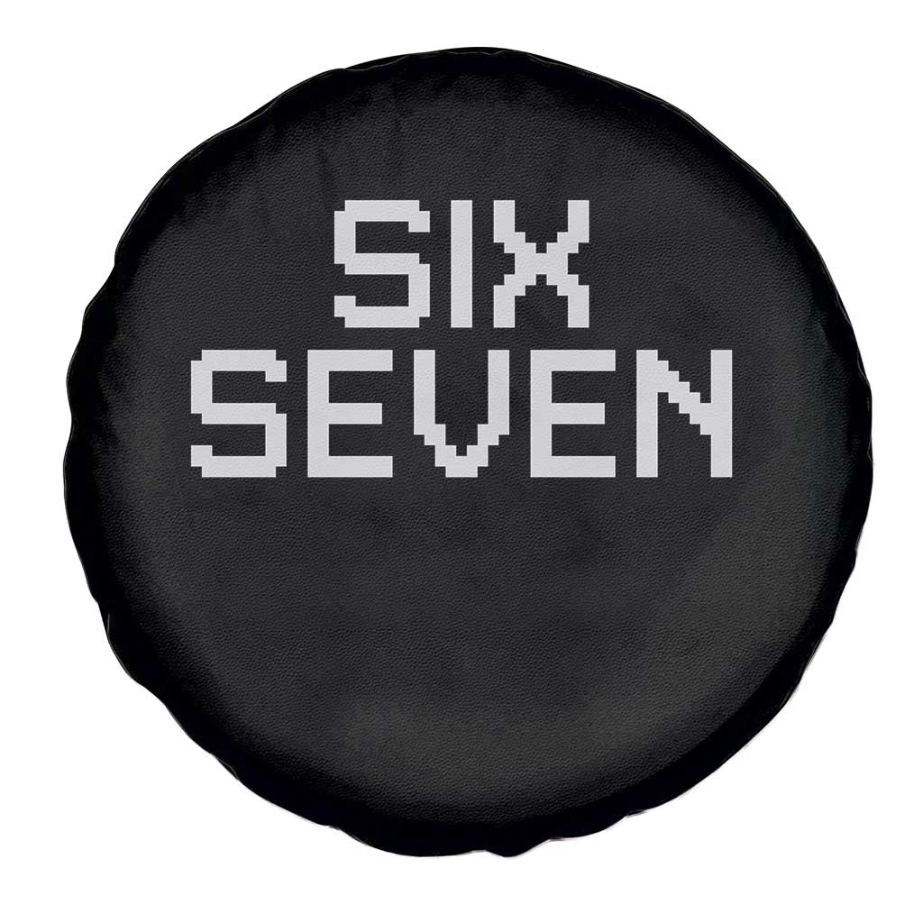 Six Seven Meme Pixel 67 Gen Alpha Internet Joke Spare Tire Cover TS11 Print Your Wear