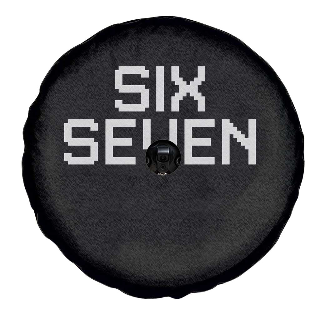 Six Seven Meme Pixel 67 Gen Alpha Internet Joke Spare Tire Cover TS11 Print Your Wear