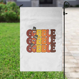 Funny Thanksgiving Tukey Gobble Garden Flag TS11 Print Your Wear