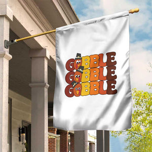 Funny Thanksgiving Tukey Gobble Garden Flag TS11 Print Your Wear