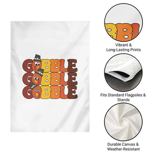 Funny Thanksgiving Tukey Gobble Garden Flag TS11 Print Your Wear