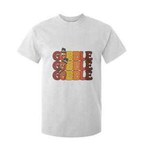 Funny Thanksgiving Tukey Gobble T Shirt For Kid TS11 White Print Your Wear