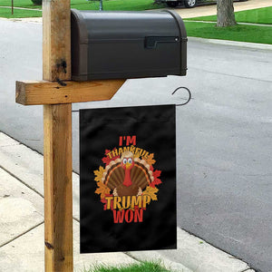 Funny Thanksgiving Trump Garden Flag I'm Thankful Trump Won Turkey 47th President TS11 Print Your Wear
