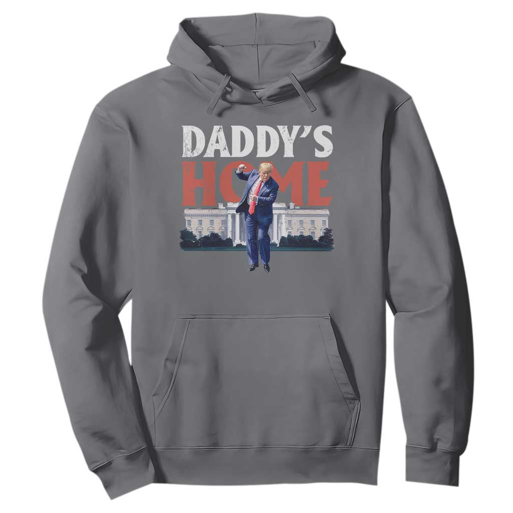 Funny Daddy's Home Hoodie Trump Dance The 47th US President TS11 Charcoal Print Your Wear