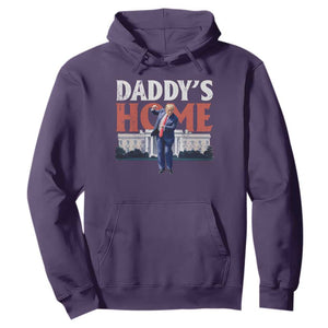 Funny Daddy's Home Hoodie Trump Dance The 47th US President TS11 Purple Print Your Wear