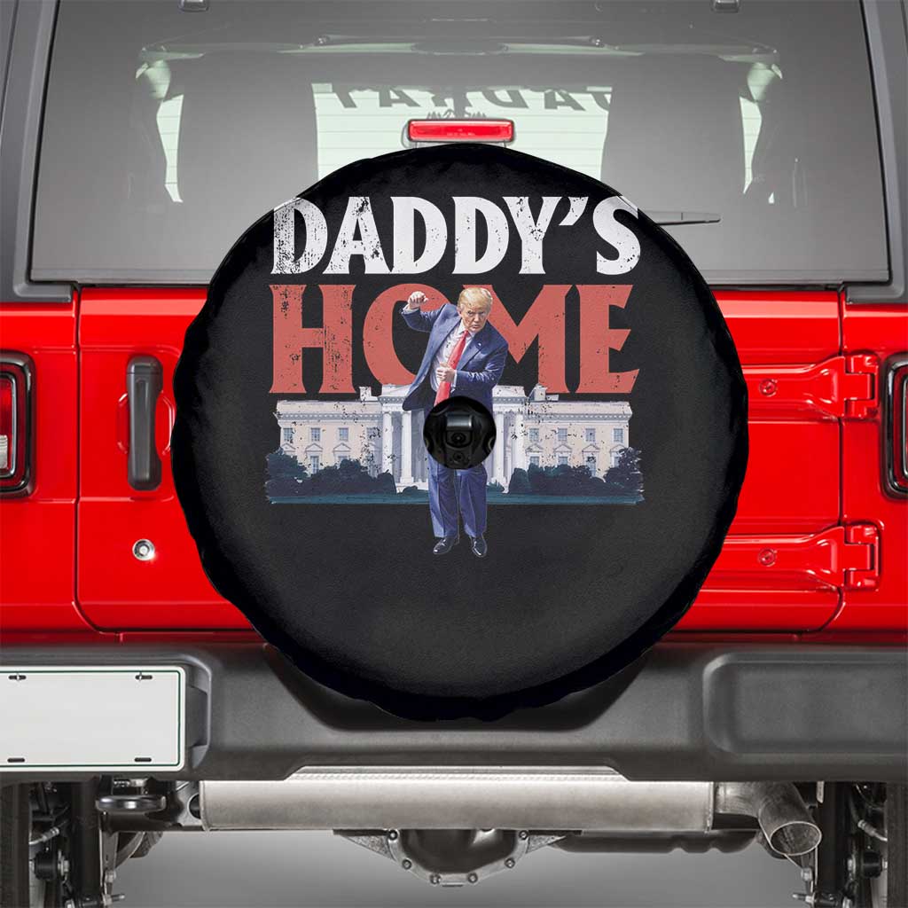 Funny Daddy's Home Spare Tire Cover Trump Dance The 47th US President TS11 Black Print Your Wear