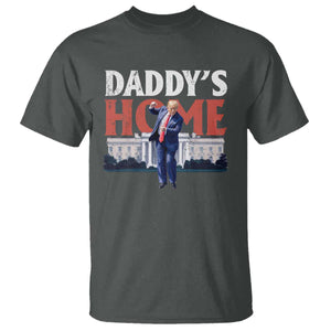 Funny Daddy's Home T Shirt Trump Dance The 47th US President TS11 Dark Heather Print Your Wear