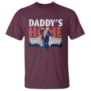 Funny Daddy's Home T Shirt Trump Dance The 47th US President TS11 Maroon Print Your Wear