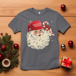 Funny Trump Santa Christmas T Shirt Make Christmas Great Again TS11 Charcoal Print Your Wear