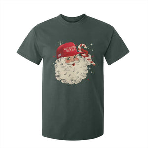 Funny Trump Santa Christmas T Shirt For Kid Make Christmas Great Again TS11 Dark Forest Green Print Your Wear