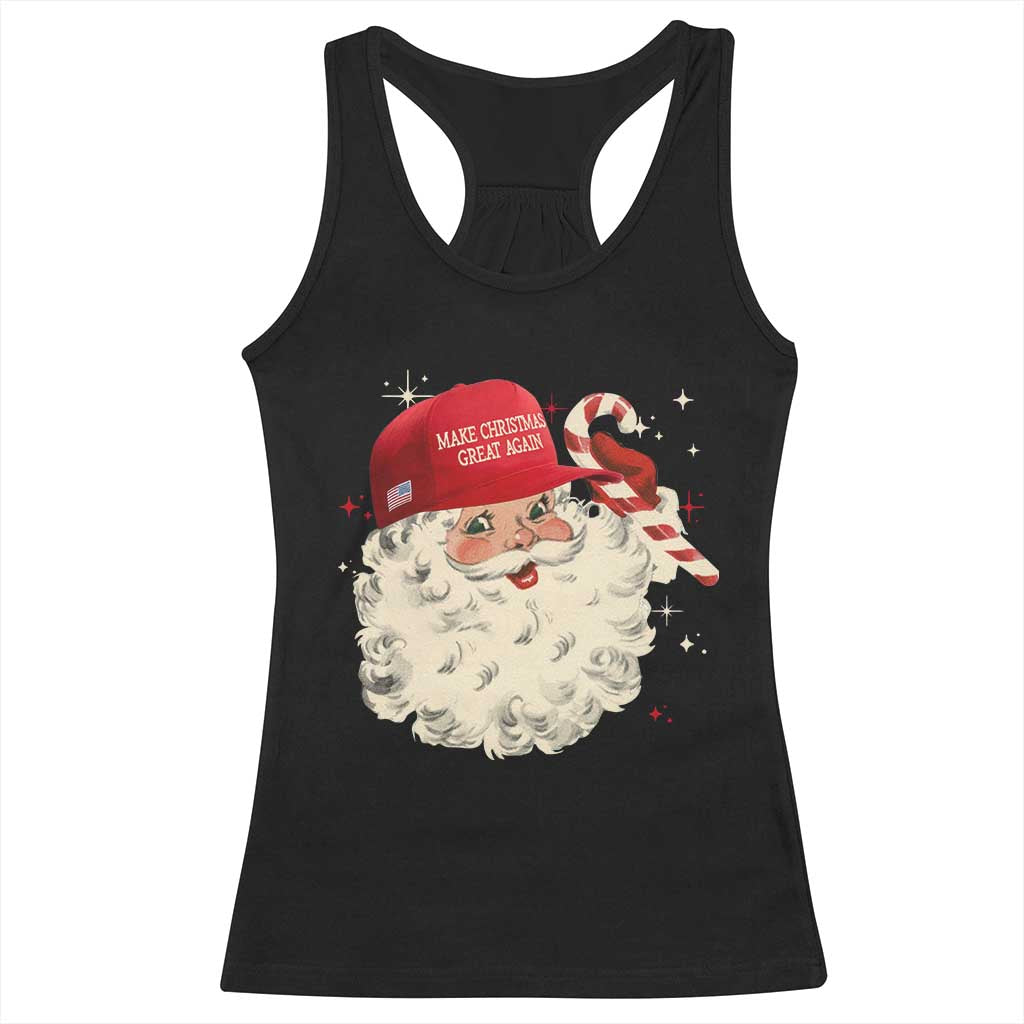 Funny Trump Santa Christmas Racerback Tank Top Make Christmas Great Again TS11 Black Print Your Wear
