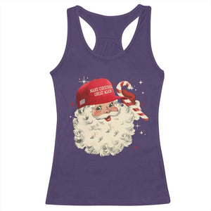 Funny Trump Santa Christmas Racerback Tank Top Make Christmas Great Again TS11 Purple Print Your Wear