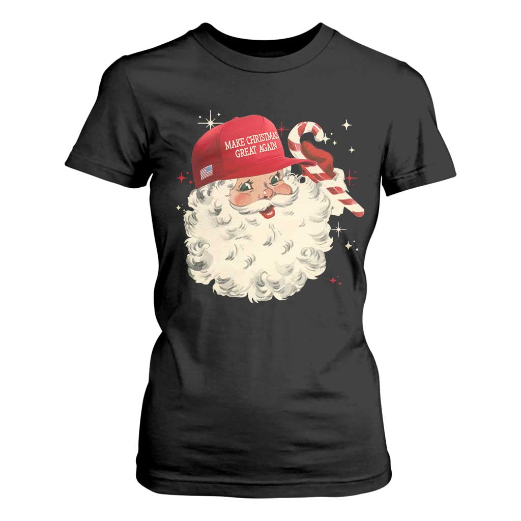 Funny Trump Santa Christmas T Shirt For Women Make Christmas Great Again TS11 Black Print Your Wear