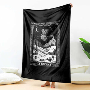 Italian Christmas La Befana Throw Blanket Buon Befana Folklore Xmas Witch TS11 Print Your Wear