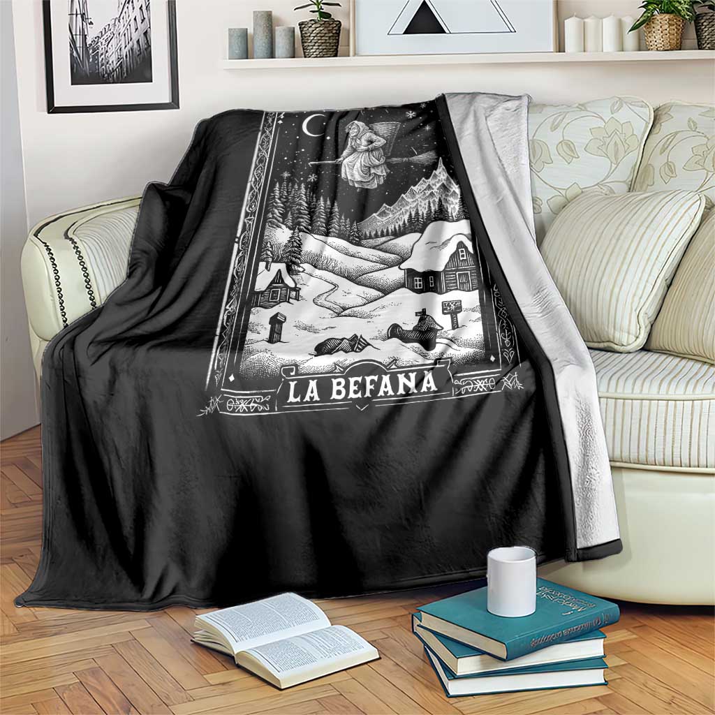 Italian Christmas La Befana Throw Blanket Buon Befana Folklore Xmas Witch TS11 Print Your Wear