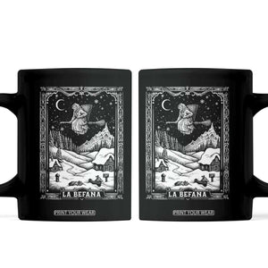 Italian Christmas La Befana Coffee Mug Buon Befana Folklore Xmas Witch TS11 Black Print Your Wear