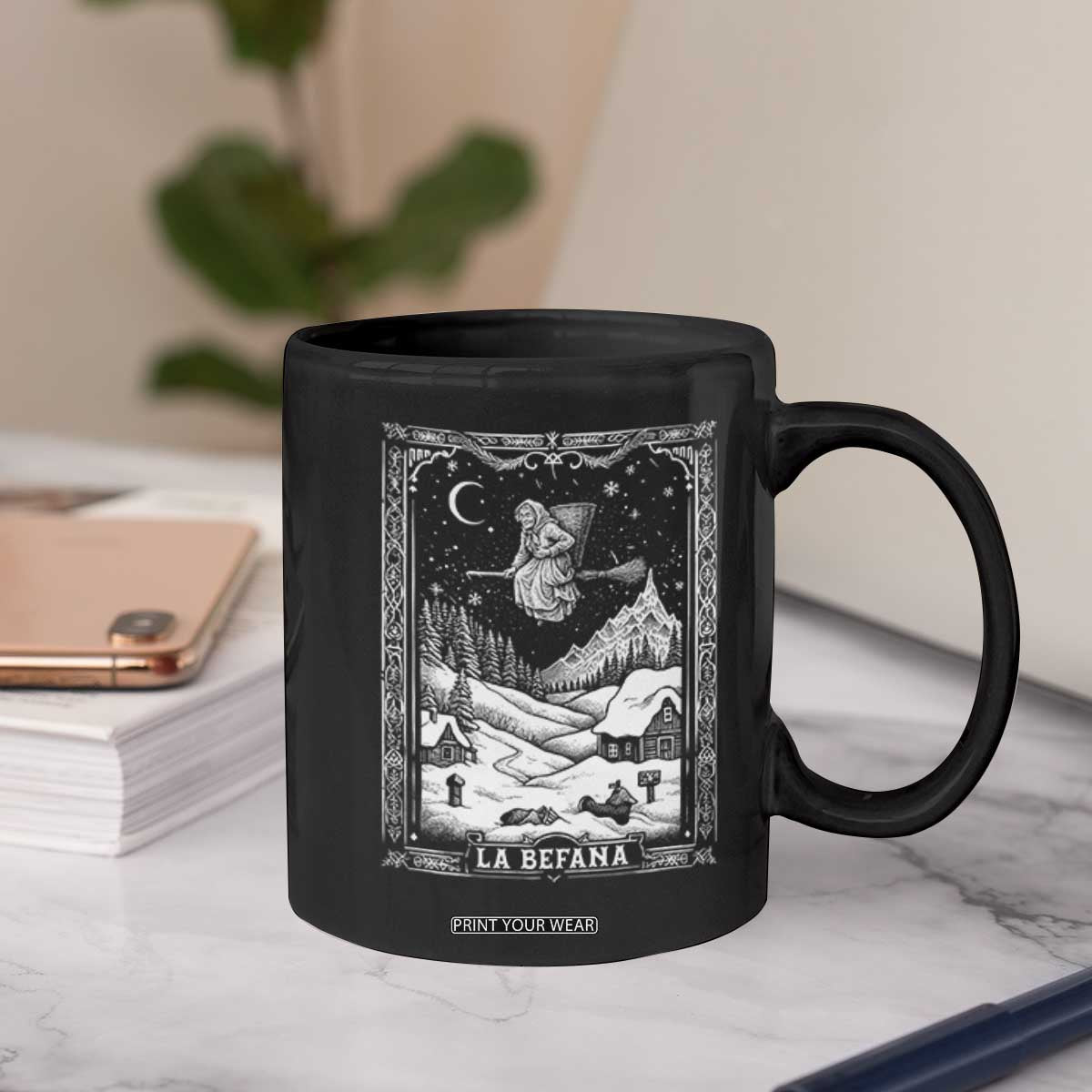 Italian Christmas La Befana Coffee Mug Buon Befana Folklore Xmas Witch TS11 Print Your Wear