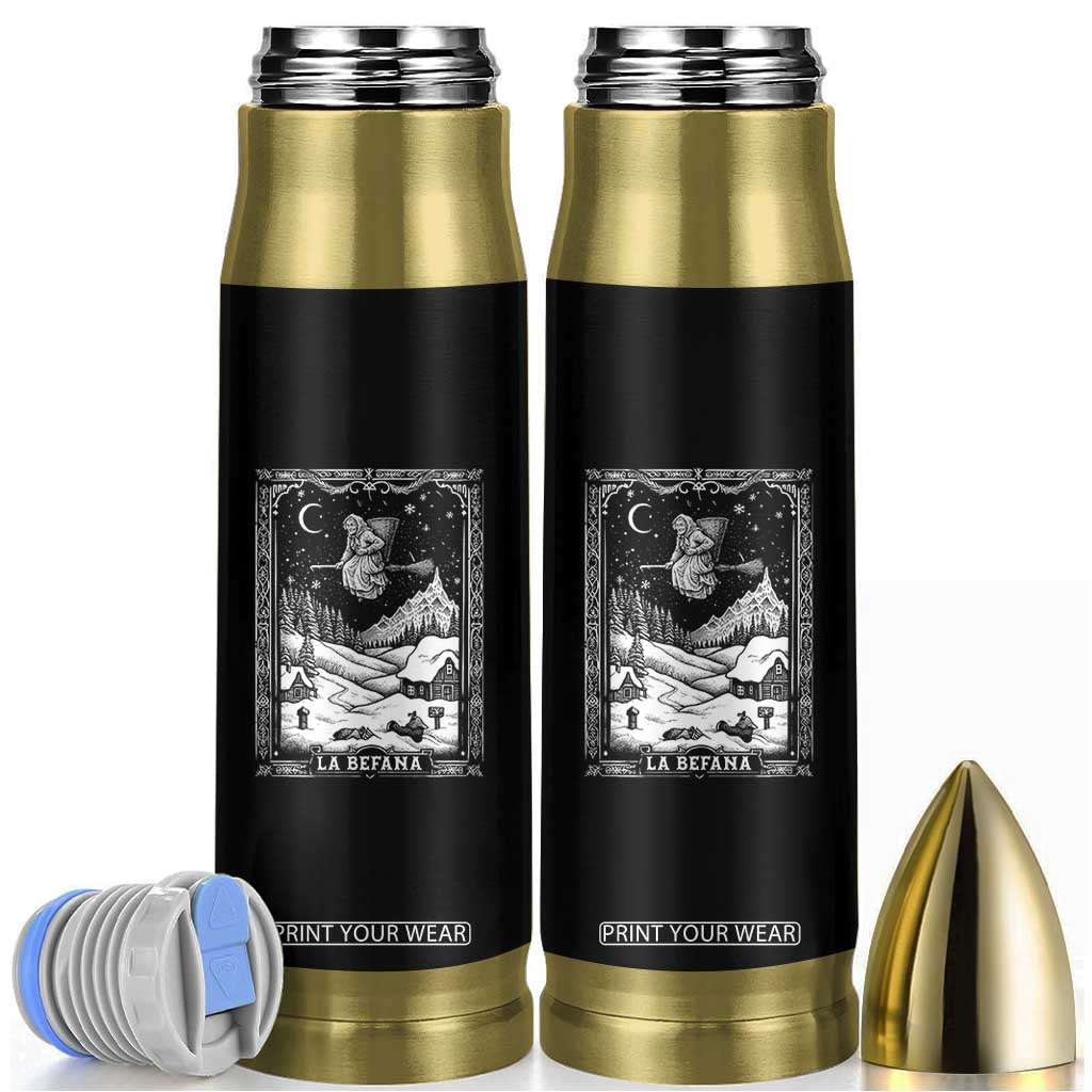 Italian Christmas La Befana Bullet Tumbler Buon Befana Folklore Xmas Witch TS11 Black Print Your Wear