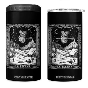 Italian Christmas La Befana 4 in 1 Can Cooler Tumbler Buon Befana Folklore Xmas Witch TS11 One Size: 16 oz Black Print Your Wear