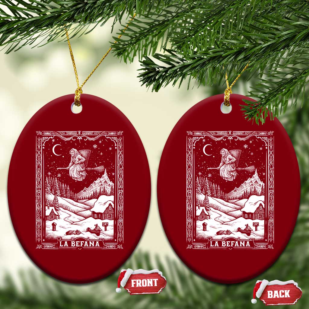 Italian Christmas La Befana Ceramic Ornament Buon Befana Folklore Xmas Witch TS11 Print Your Wear