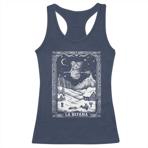Italian Christmas La Befana Racerback Tank Top Buon Befana Folklore Xmas Witch TS11 Navy Print Your Wear