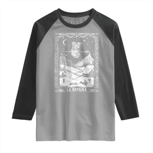 Italian Christmas La Befana Raglan Shirt Buon Befana Folklore Xmas Witch TS11 Sport Gray Black Print Your Wear