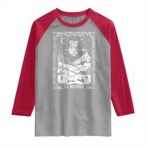 Italian Christmas La Befana Raglan Shirt Buon Befana Folklore Xmas Witch TS11 Sport Gray Red Print Your Wear