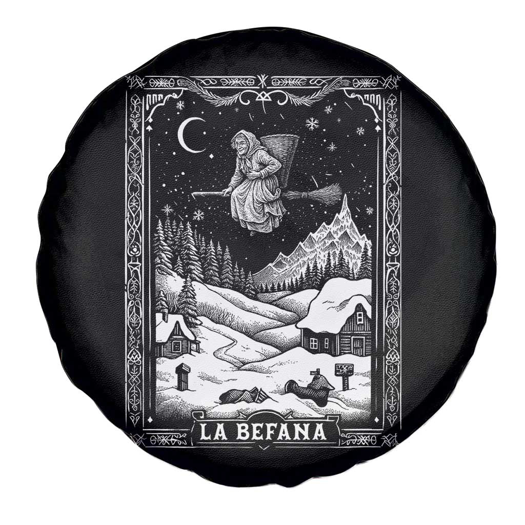 Italian Christmas La Befana Spare Tire Cover Buon Befana Folklore Xmas Witch TS11 Print Your Wear