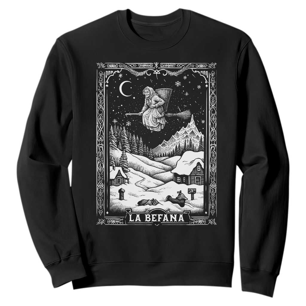 Italian Christmas La Befana Sweatshirt Buon Befana Folklore Xmas Witch TS11 Black Print Your Wear