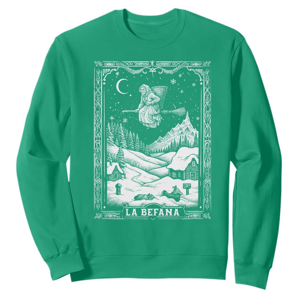 Italian Christmas La Befana Sweatshirt Buon Befana Folklore Xmas Witch TS11 Irish Green Print Your Wear
