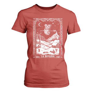 Italian Christmas La Befana T Shirt For Women Buon Befana Folklore Xmas Witch TS11 Red Print Your Wear