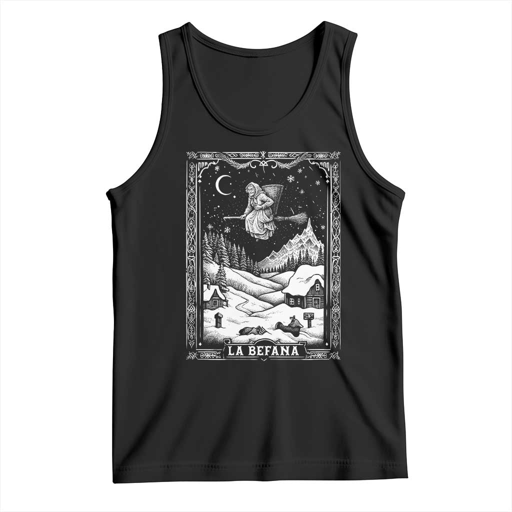 Italian Christmas La Befana Tank Top Buon Befana Folklore Xmas Witch TS11 Black Print Your Wear