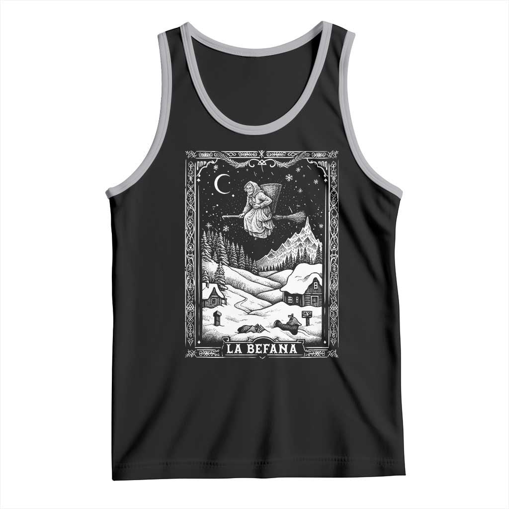 Italian Christmas La Befana Tank Top Buon Befana Folklore Xmas Witch TS11 Black Athletic Heather Print Your Wear