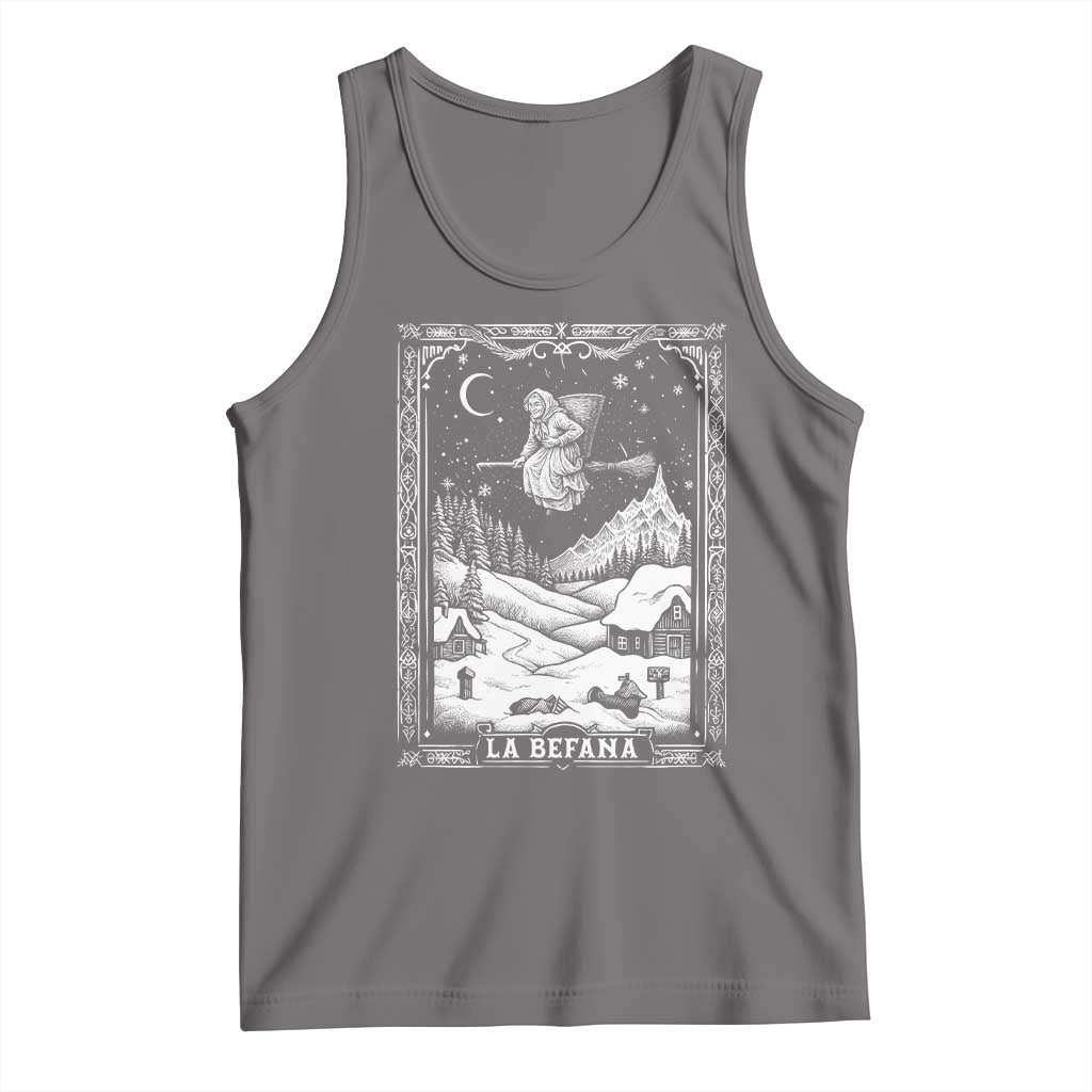 Italian Christmas La Befana Tank Top Buon Befana Folklore Xmas Witch TS11 Deep Heather Print Your Wear