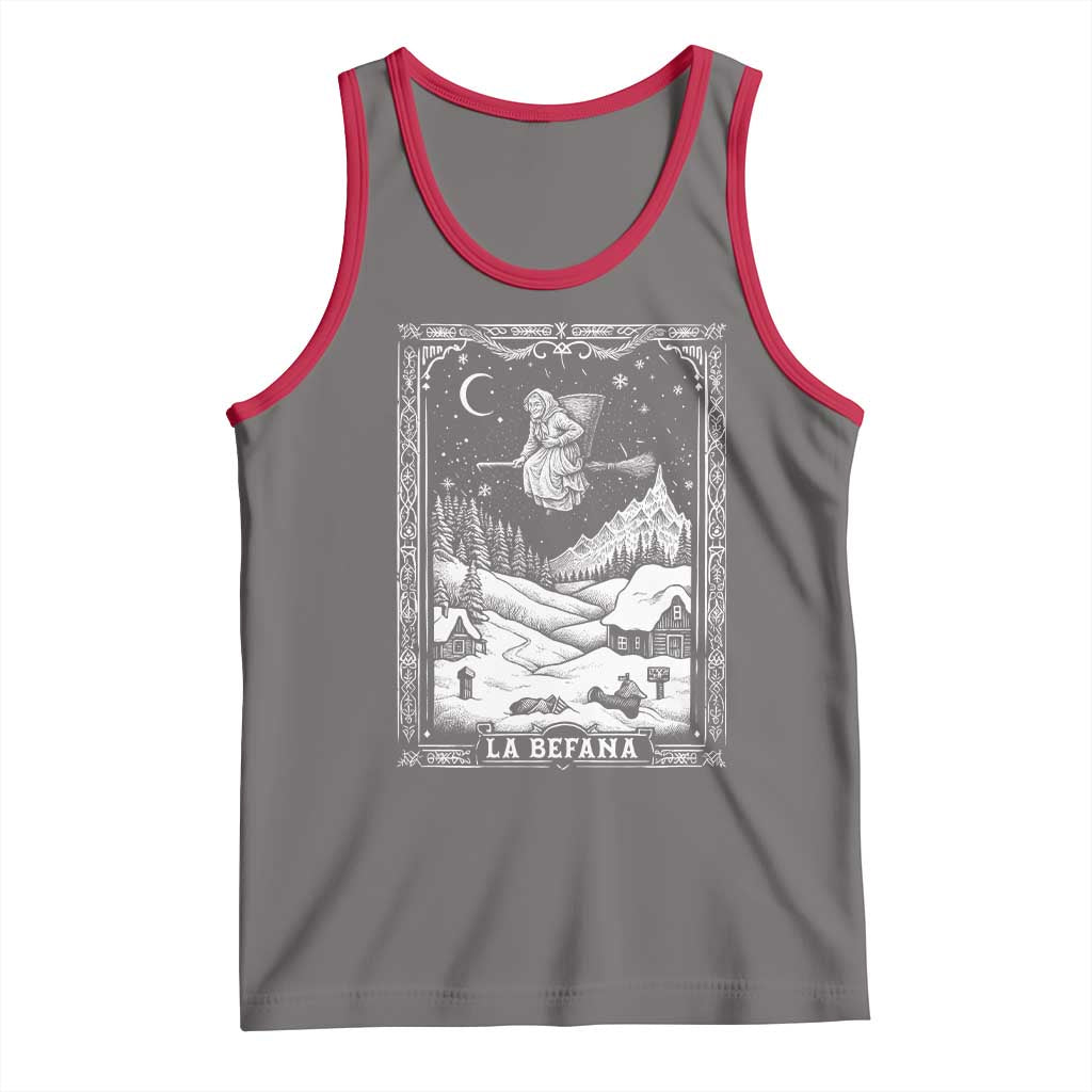 Italian Christmas La Befana Tank Top Buon Befana Folklore Xmas Witch TS11 Deep Heather Red Print Your Wear