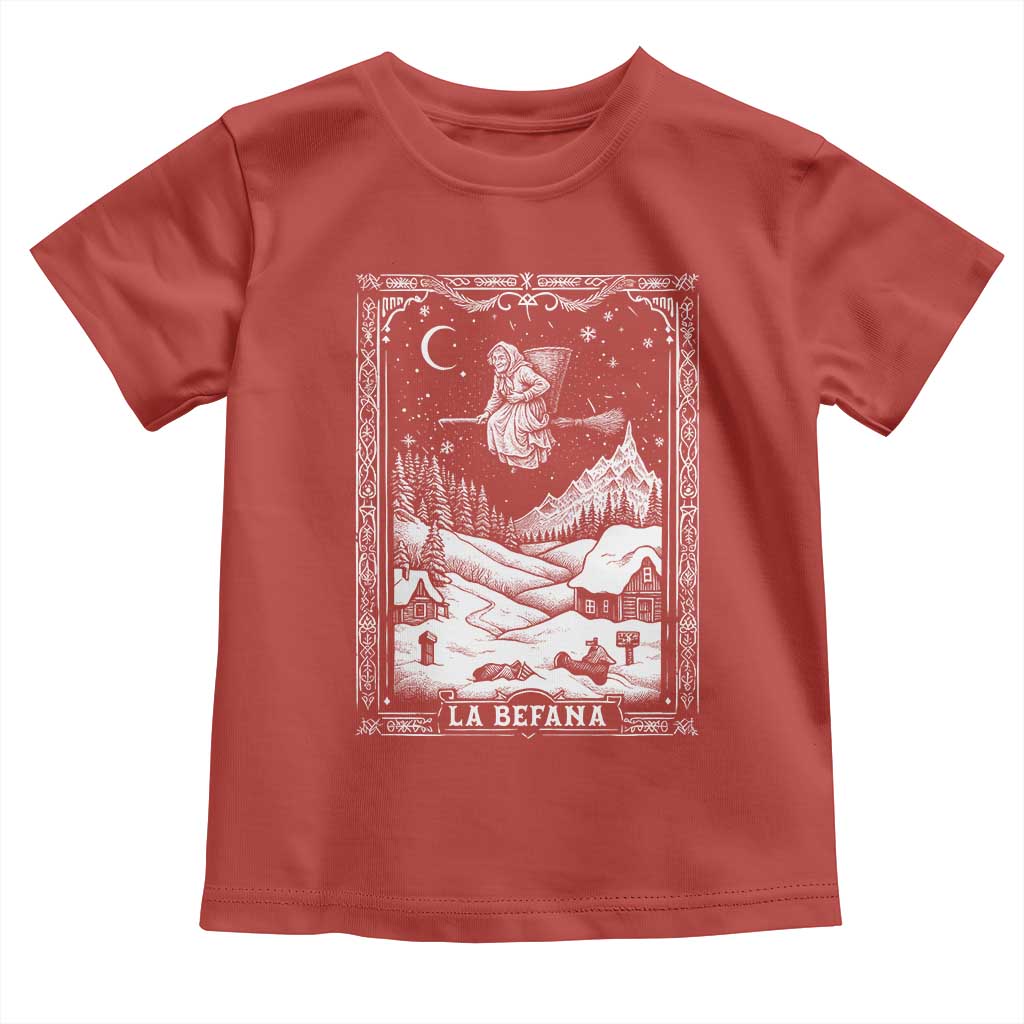 Italian Christmas La Befana Toddler T Shirt Buon Befana Folklore Xmas Witch TS11 Red Print Your Wear