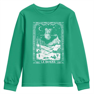 Italian Christmas La Befana Youth Sweatshirt Buon Befana Folklore Xmas Witch TS11 Irish Green Print Your Wear