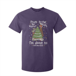 From The Windows To The Walls I'm About To Deck These Halls Christmas T Shirt For Kid TS11 Purple Print Your Wear