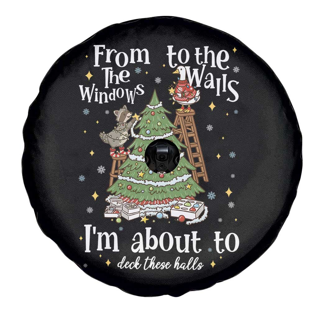 From The Windows To The Walls I'm About To Deck These Halls Christmas Spare Tire Cover TS11 Print Your Wear