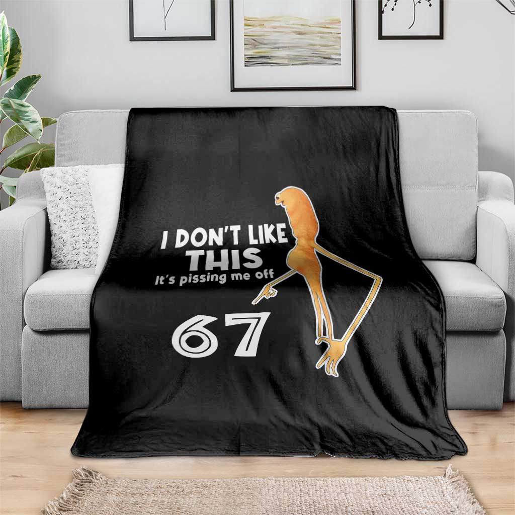 Funny Marcus The Worm 67 Meme Throw Blanket I Dont Like This Its Pissing Me Off TS11 Print Your Wear