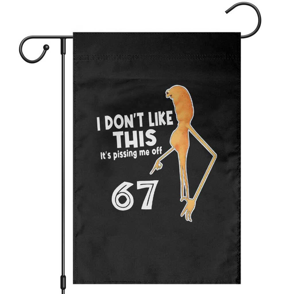 Funny Marcus The Worm 67 Meme Garden Flag I Dont Like This Its Pissing Me Off TS11 Black Print Your Wear