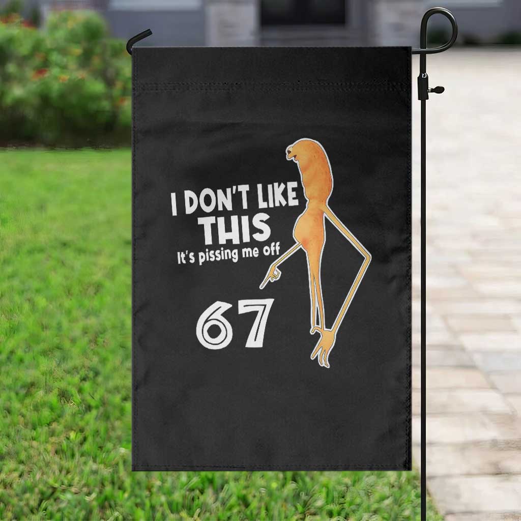 Funny Marcus The Worm 67 Meme Garden Flag I Dont Like This Its Pissing Me Off TS11 Print Your Wear