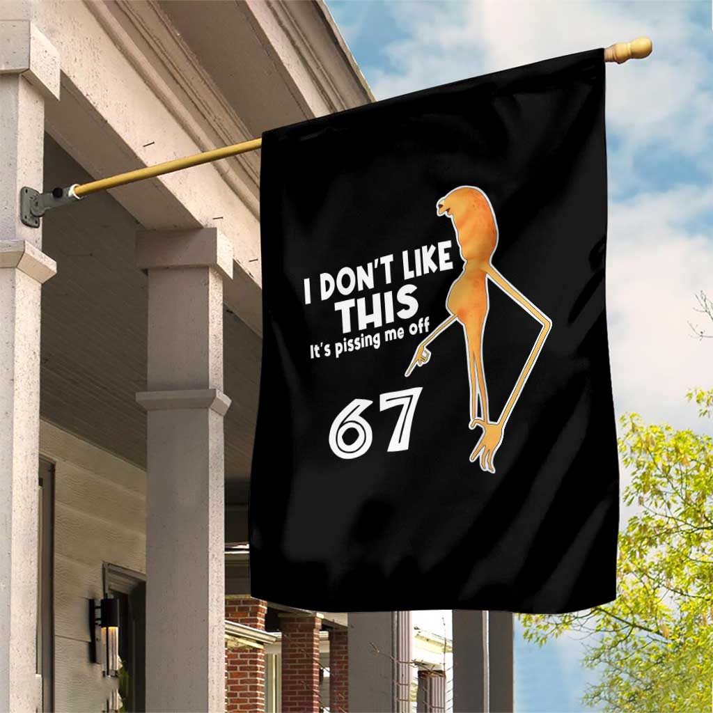 Funny Marcus The Worm 67 Meme Garden Flag I Dont Like This Its Pissing Me Off TS11 Print Your Wear